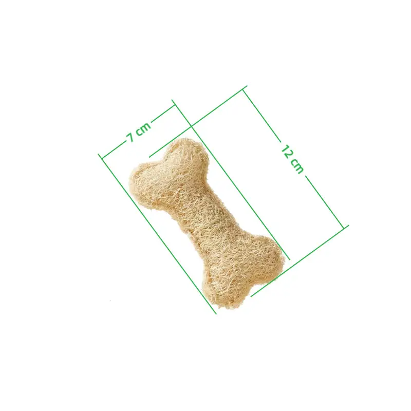 Natural Loofah Dog Toy, Natural Teeth-Cleaning and Self-Entertainment Cat Toy, Chewable Catnip Pet Toy