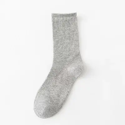 Pure Cotton Women's Socks, Solid Color Mid-Calf Socks, Women's Candy-Colored Colorful Slouch Socks, Men's Sports Basketball Socks, Zhuji Socks