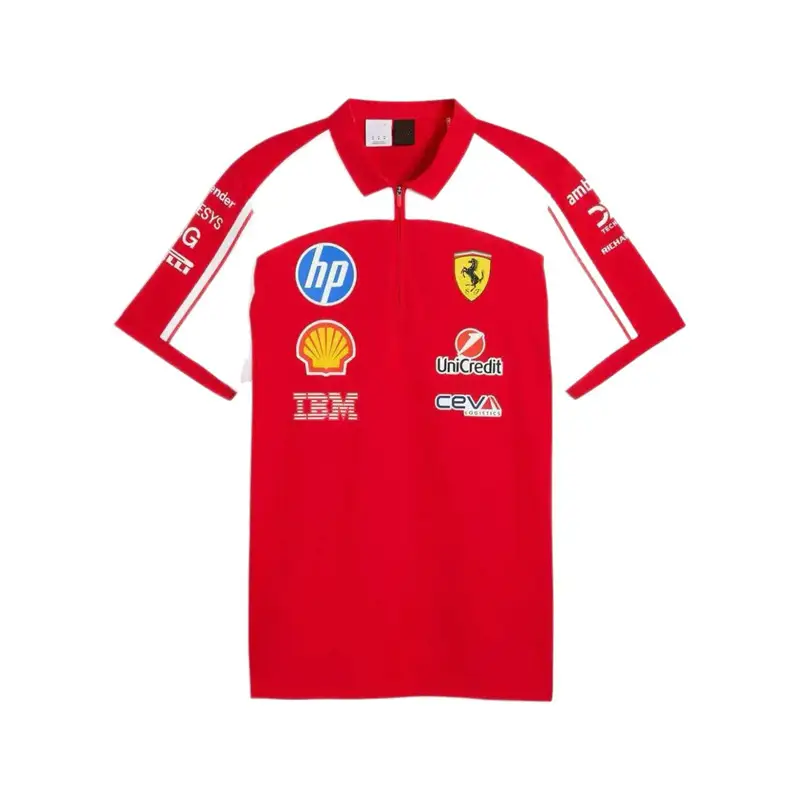 New F1 Formula One Racing Suit Mercedes Mclaren Ferrari Red Bull Sports Short-Sleeved Shirt