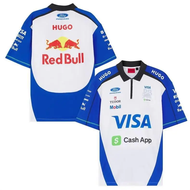 New F1 Formula One Racing Suit Mercedes Mclaren Ferrari Red Bull Sports Short-Sleeved Shirt — feature 5