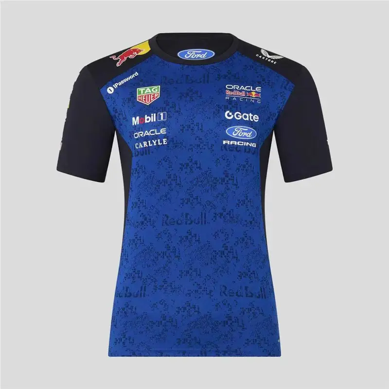 New F1 Formula One Racing Suit Mercedes Mclaren Ferrari Red Bull Sports Short-Sleeved Shirt
