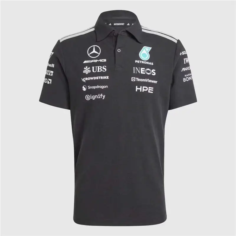 New F1 Formula One Racing Suit Mercedes Mclaren Ferrari Red Bull Sports Short-Sleeved Shirt