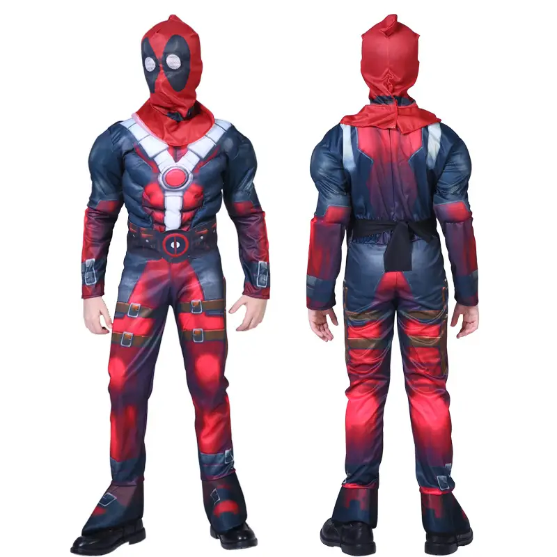 Halloween Avengers Children's Anime Muscle Performance Costumes Captain America, Superman, Thanos, Iron Man, Black Panther Cosplay - Image 22