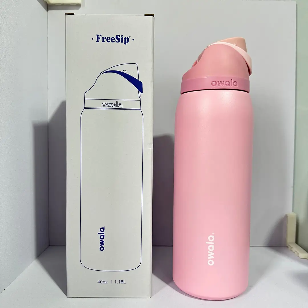 New Product Owala Fruit Cup Owala40Oz Portable Large-Capacity Double-Drink Insulated Cup Ins High Quality