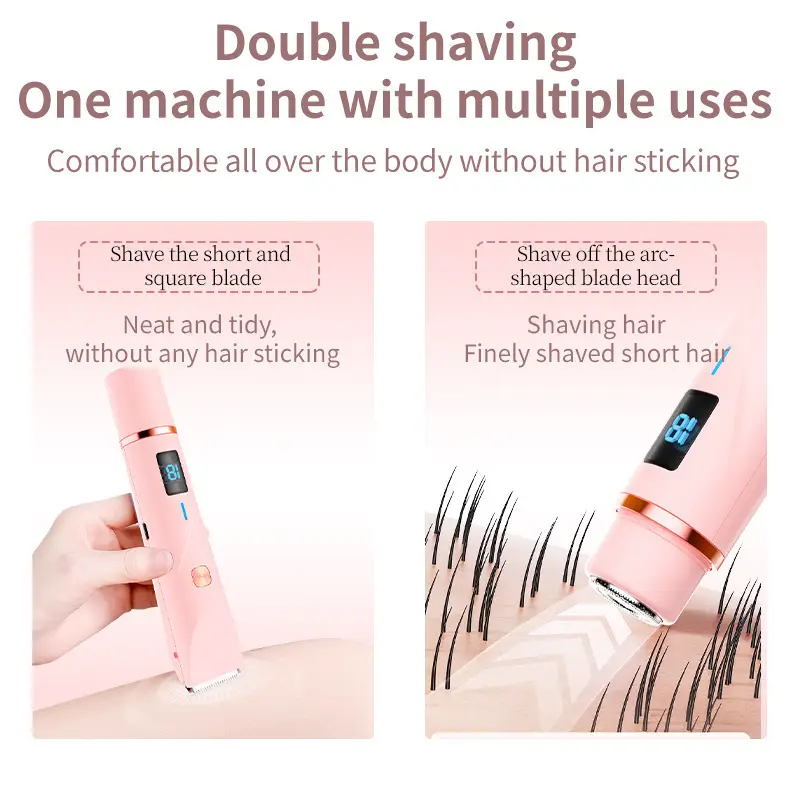 Cross-Border Electric Shaver with Display Screen, Private Area Hair Removal Device for Women, Pubic Hair Trimming and Shaving Instrument, New Model from the Manufacturer