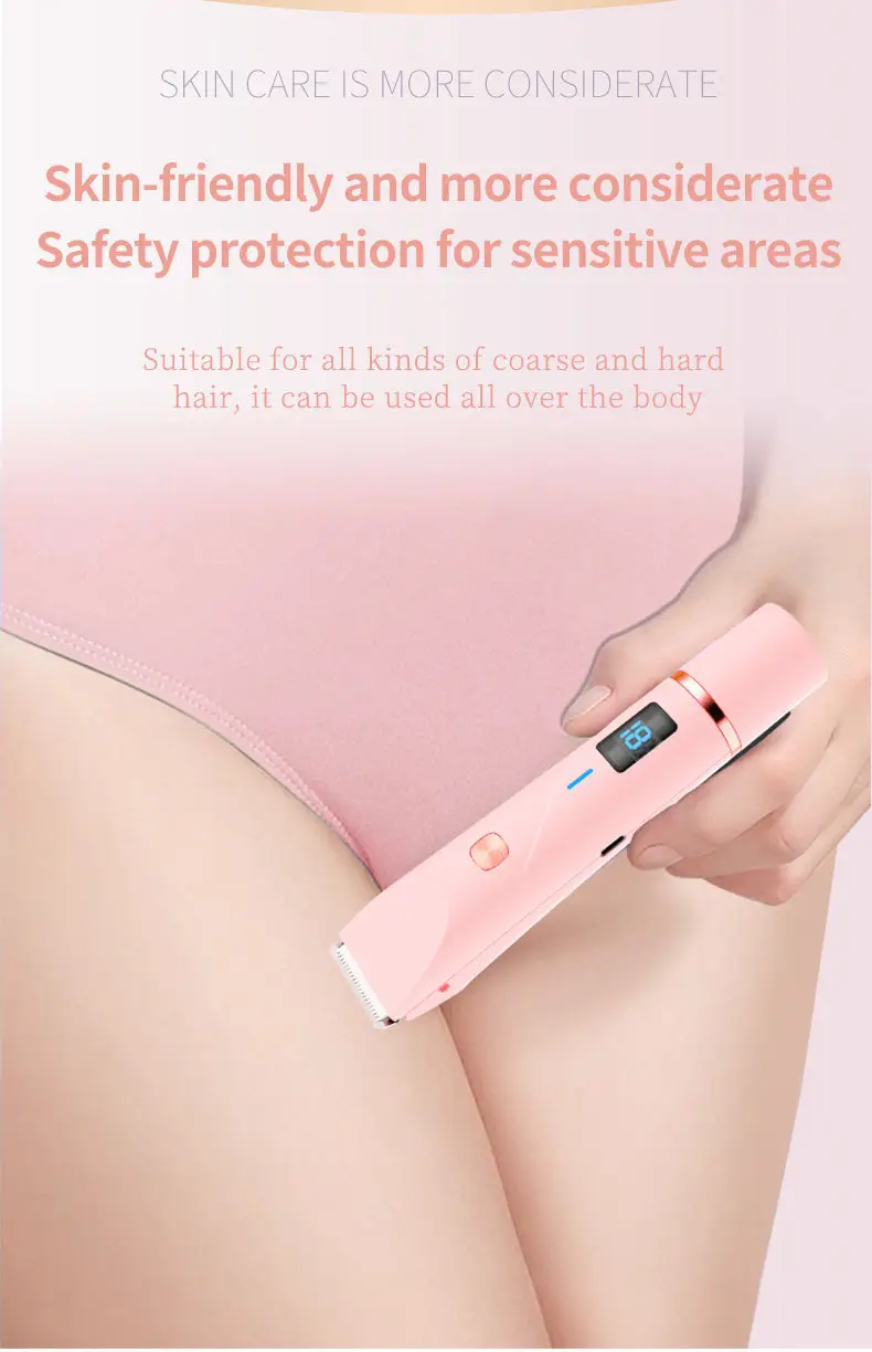 Cross-Border Electric Shaver with Display Screen, Private Area Hair Removal Device for Women, Pubic Hair Trimming and Shaving Instrument, New Model from the Manufacturer — feature 16