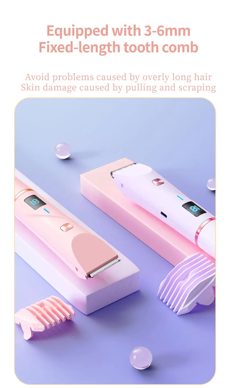 Cross-Border Electric Shaver with Display Screen, Private Area Hair Removal Device for Women, Pubic Hair Trimming and Shaving Instrument, New Model from the Manufacturer — feature 17