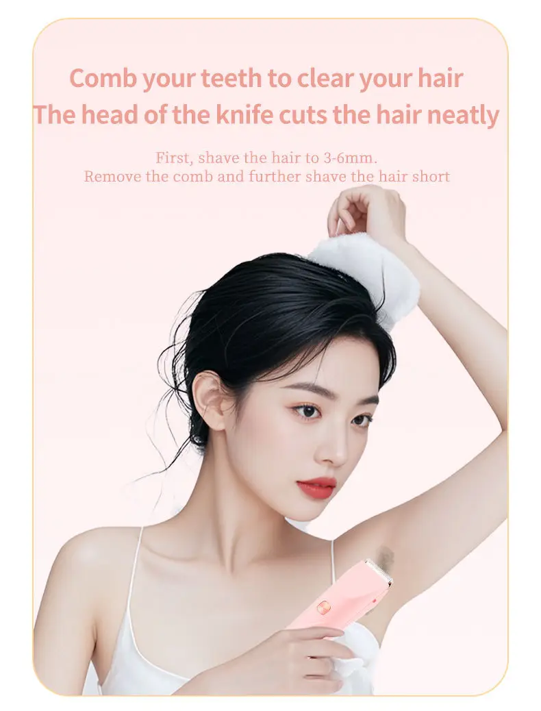 Cross-Border Electric Shaver with Display Screen, Private Area Hair Removal Device for Women, Pubic Hair Trimming and Shaving Instrument, New Model from the Manufacturer — feature 18