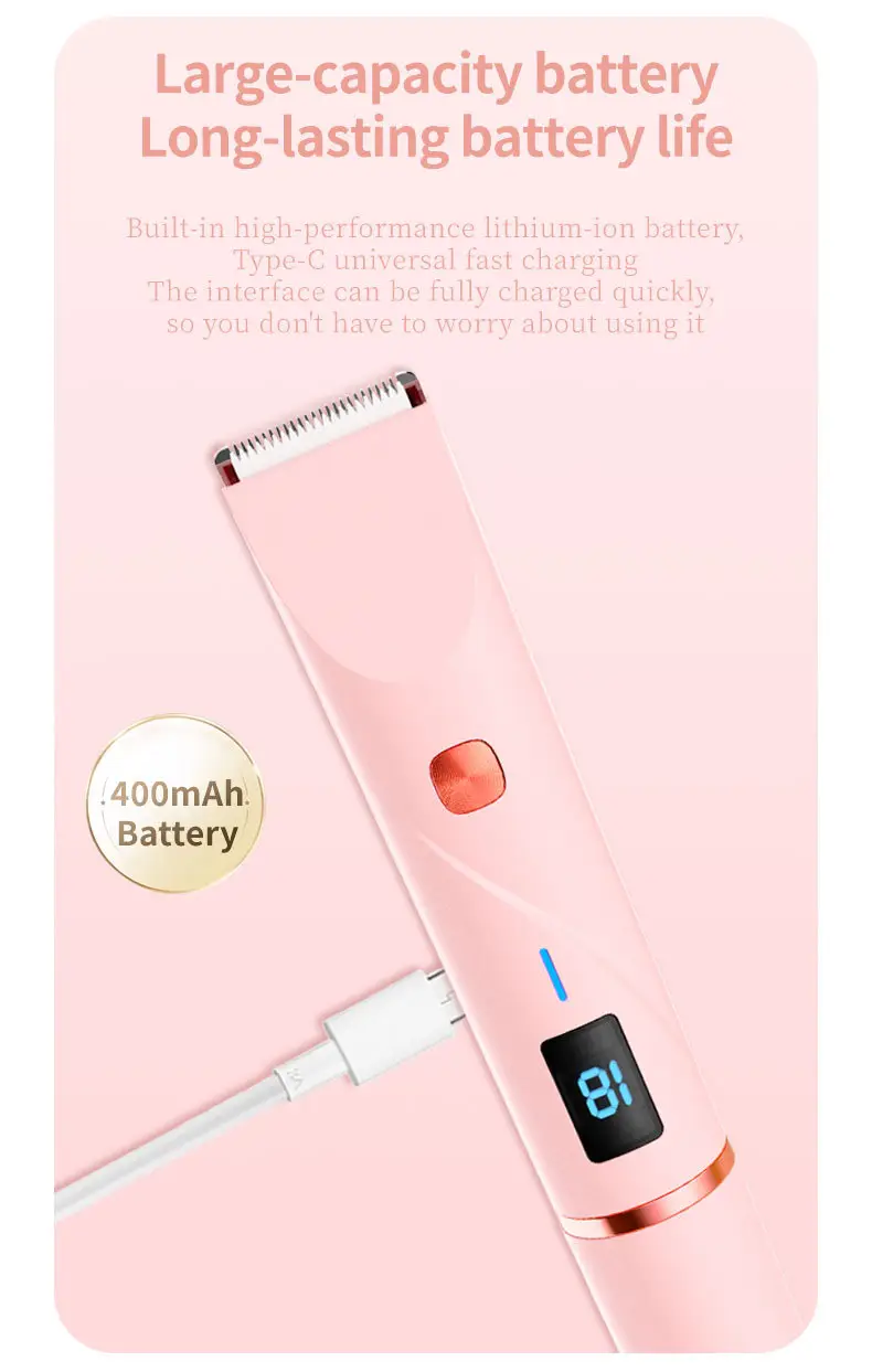 Cross-Border Electric Shaver with Display Screen, Private Area Hair Removal Device for Women, Pubic Hair Trimming and Shaving Instrument, New Model from the Manufacturer — feature 20
