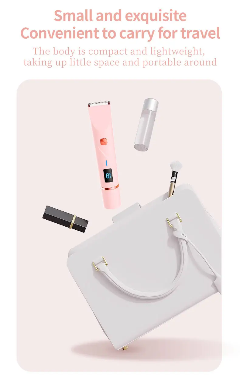 Cross-Border Electric Shaver with Display Screen, Private Area Hair Removal Device for Women, Pubic Hair Trimming and Shaving Instrument, New Model from the Manufacturer — feature 21