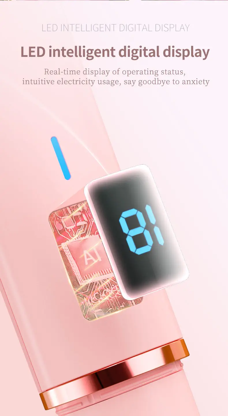 Cross-Border Electric Shaver with Display Screen, Private Area Hair Removal Device for Women, Pubic Hair Trimming and Shaving Instrument, New Model from the Manufacturer — feature 4