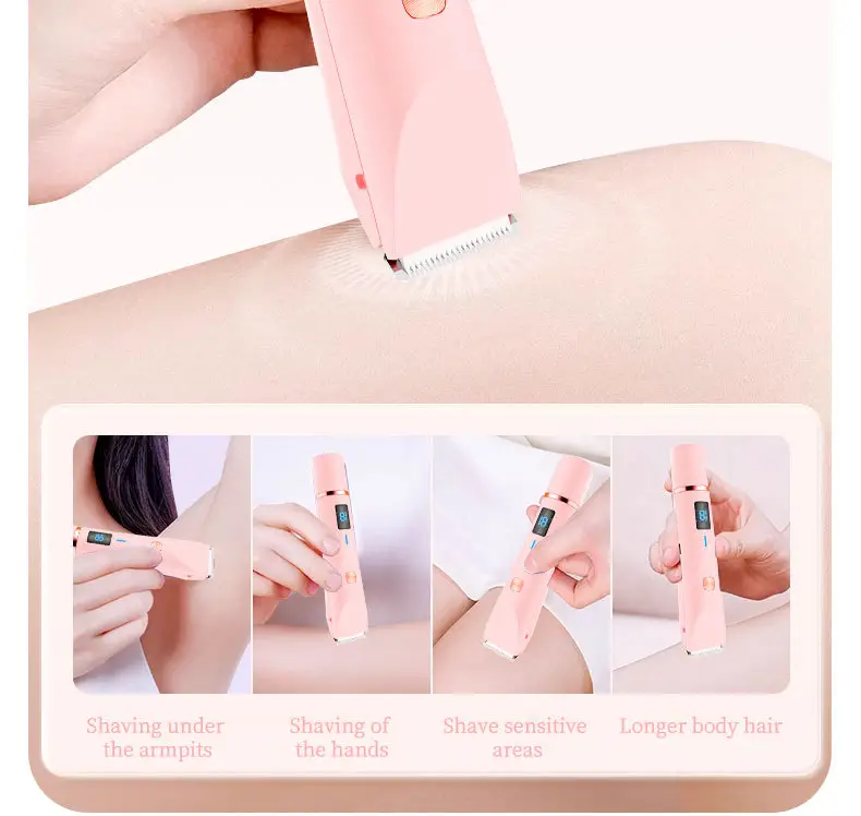 Cross-Border Electric Shaver with Display Screen, Private Area Hair Removal Device for Women, Pubic Hair Trimming and Shaving Instrument, New Model from the Manufacturer — feature 9