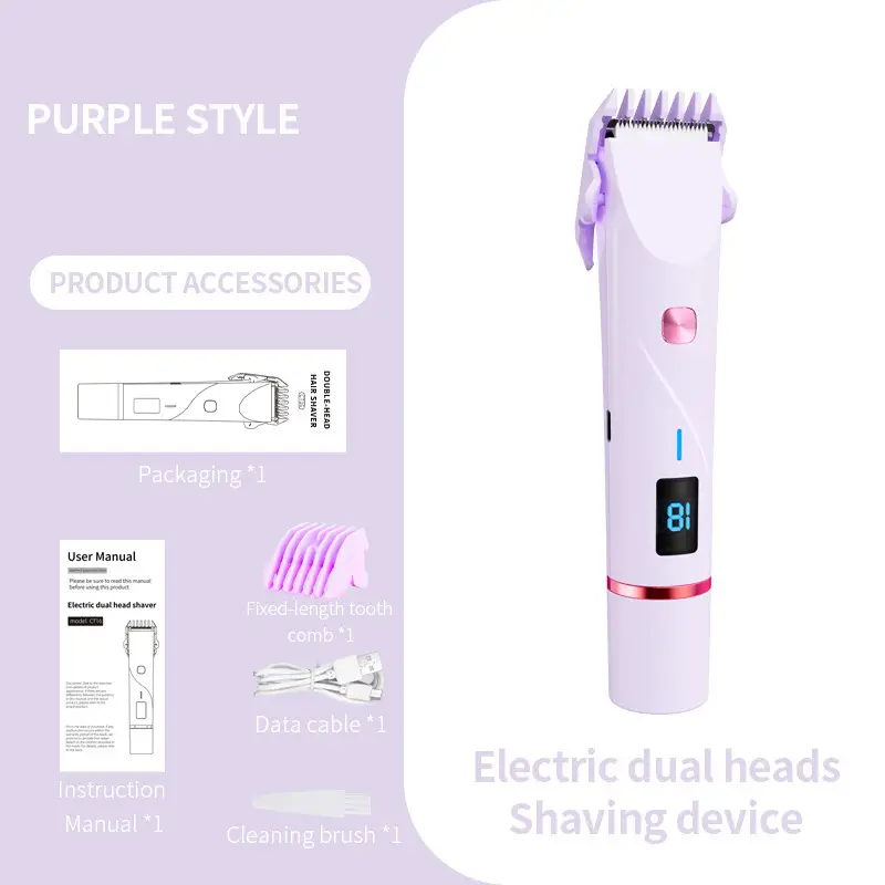 Cross-Border Electric Shaver with Display Screen, Private Area Hair Removal Device for Women, Pubic Hair Trimming and Shaving Instrument, New Model from the Manufacturer