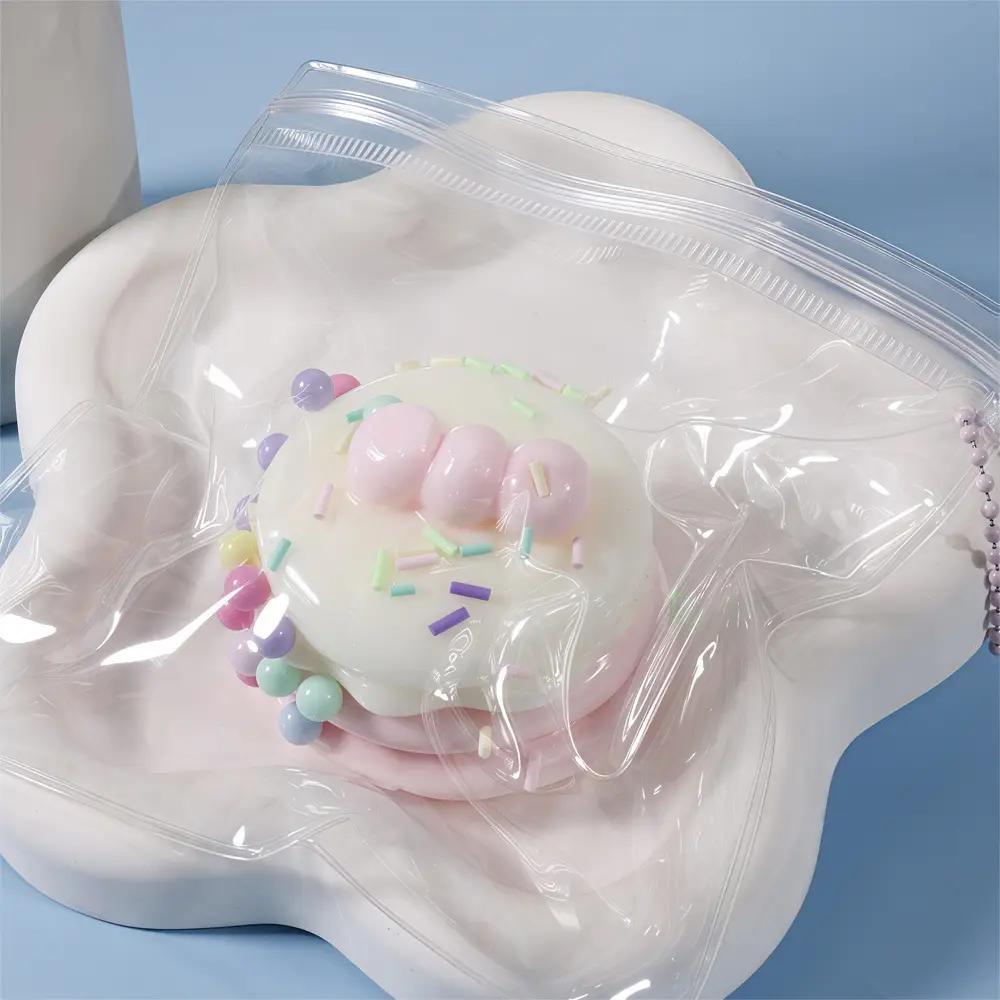 Trendy Stress-Relief Colorful Smiley Face Simulation Steamer Bun Squishy Toy Cute Emoji Quick Rebound Food Toy Bun