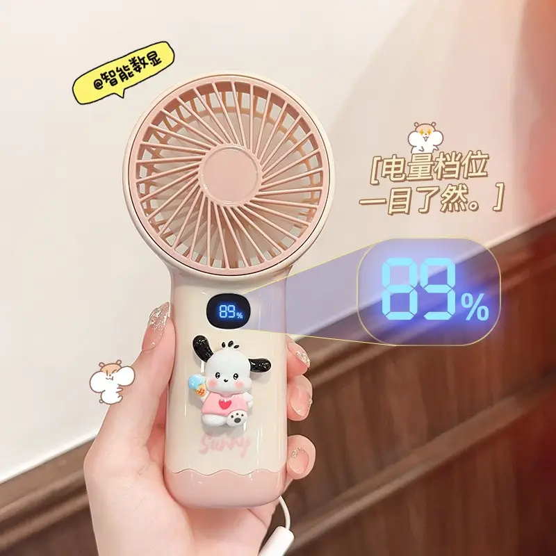 Cute Little Fan, Handheld Fan, Small Electric Fan, Mini Fan for Students, Silent for Class Use, USB Rechargeable Model
