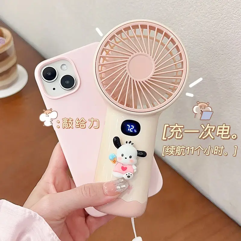 Cute Little Fan, Handheld Fan, Small Electric Fan, Mini Fan for Students, Silent for Class Use, USB Rechargeable Model