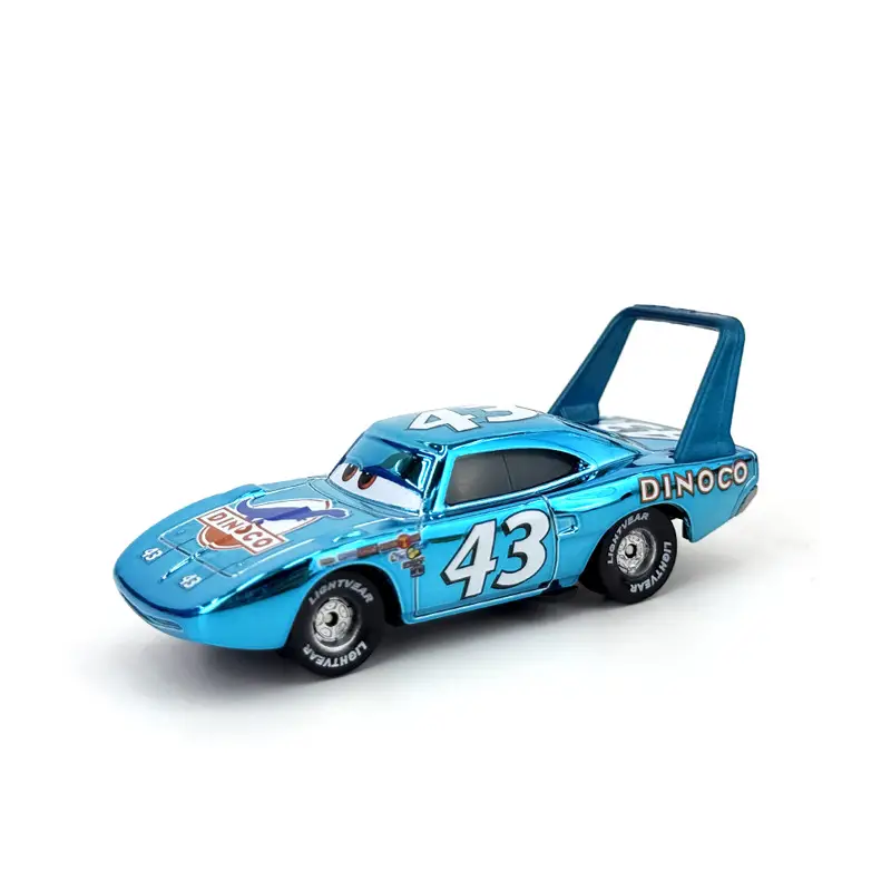 【Direct from Manufacturer】Cars Lightning Mcqueen Alloy Car No. 43 Electroplated Toy Car Model
