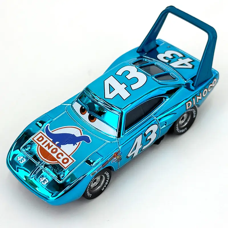 【Direct from Manufacturer】Cars Lightning Mcqueen Alloy Car No. 43 Electroplated Toy Car Model