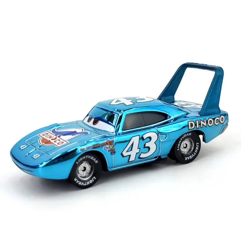 【Direct from Manufacturer】Cars Lightning Mcqueen Alloy Car No. 43 Electroplated Toy Car Model