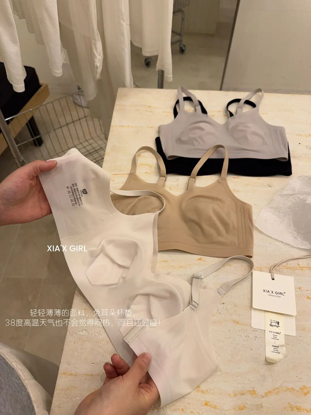 Large Bust Minimizing Bunny Ear Cup Bra, Ultra-Thin Breathable Seamless Comfortable Jelly Strip Minimizing Bra, Wireless Bra Top — feature 13