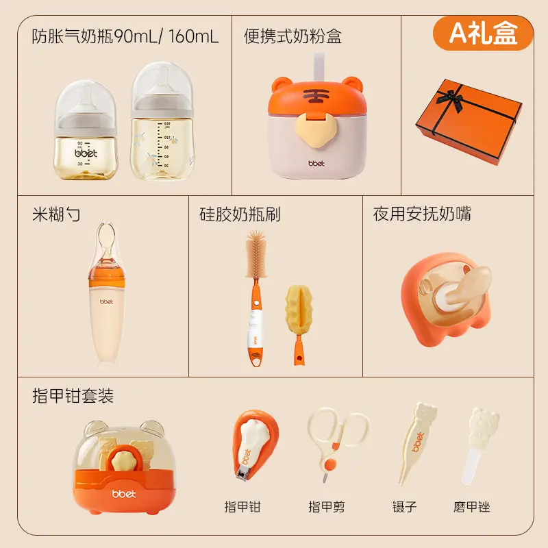 Newborn Baby Bottle Ppsu0-6 Months Baby Bottle Anti-Fall 1 Year Old Baby Anti-Flatulence Bottle Gift Box Wholesale — feature 16