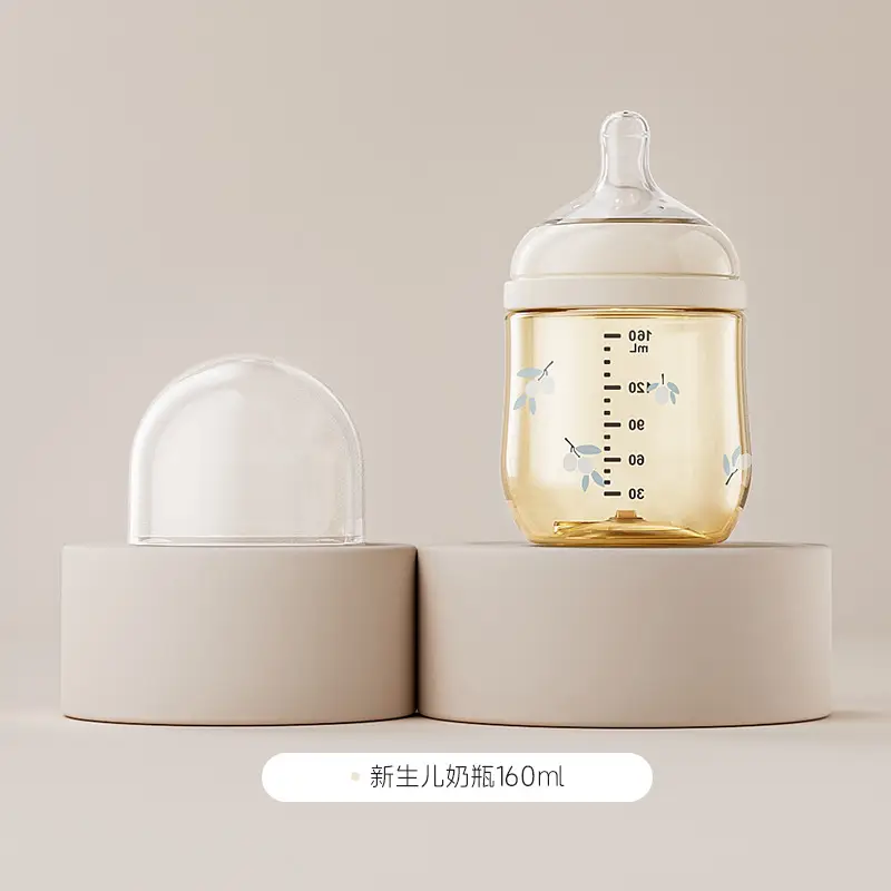 Newborn Baby Bottle Ppsu0-6 Months Baby Bottle Anti-Fall 1 Year Old Baby Anti-Flatulence Bottle Gift Box Wholesale