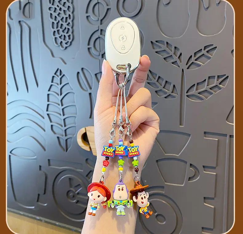 Authentic Toy Story Woody Cute Beaded Keychain, Adorable Buzz Lightyear Couple Phone Chain and Bag Pendant — feature 11