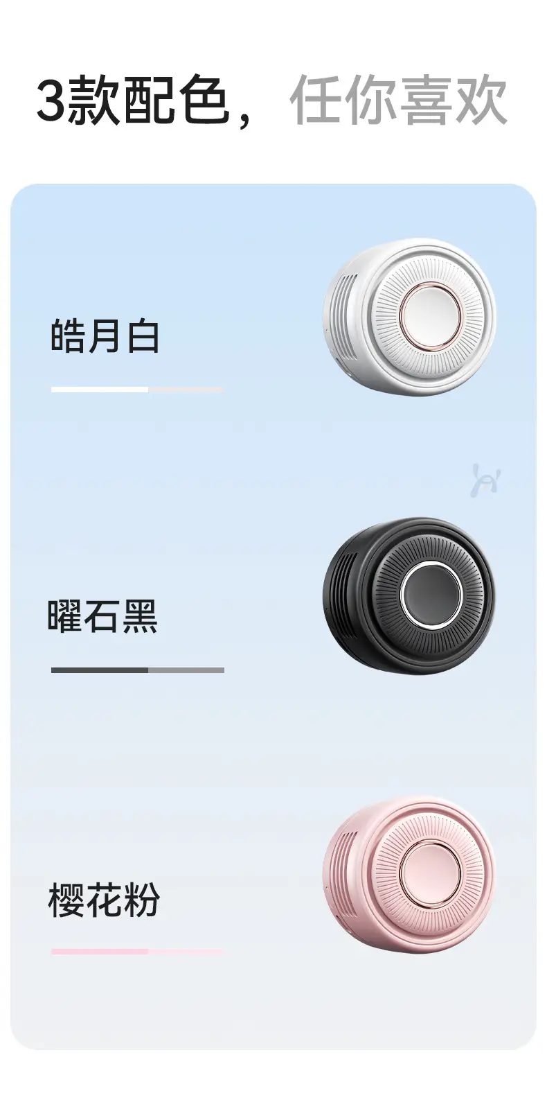New Product for Distribution: Outdoor Portable Mini Fan, Bladeless Neck Fan, USB Rechargeable Clip-On Fan — feature 19