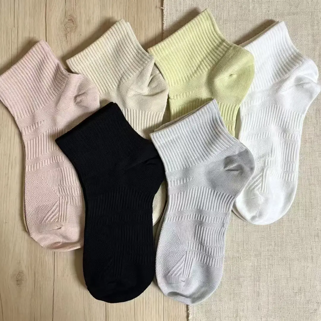 Natural Ramie Socks for Men and Women, Summer Thin Cotton Socks, Sweat-Absorbent, Breathable, Anti-Odor, Anti-Bacterial, Solid Color Foot Care Socks Wholesale — feature 6