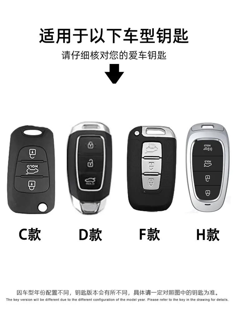 Suitable for Beijing Hyundai New Elantra Key Cover, Yuerina, Santa Fe, Elantra, Mistra, Ix35 Car Protective Shell Case — feature 1