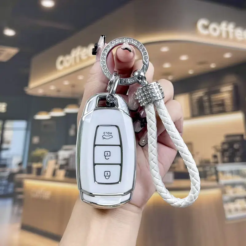 Suitable for Beijing Hyundai New Elantra Key Cover, Yuerina, Santa Fe, Elantra, Mistra, Ix35 Car Protective Shell Case — feature 17