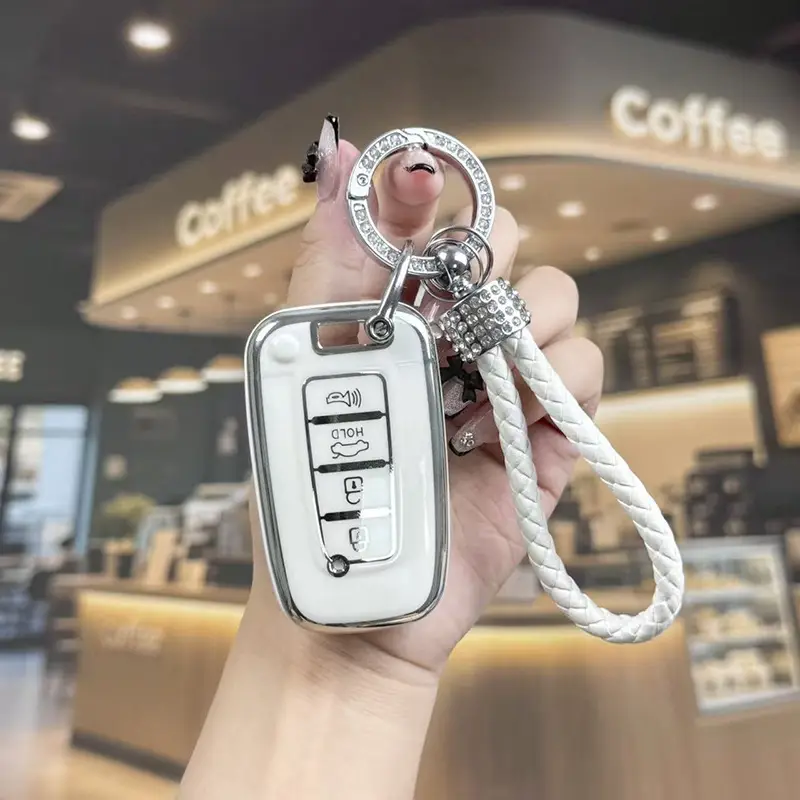 Suitable for Beijing Hyundai New Elantra Key Cover, Yuerina, Santa Fe, Elantra, Mistra, Ix35 Car Protective Shell Case — feature 25