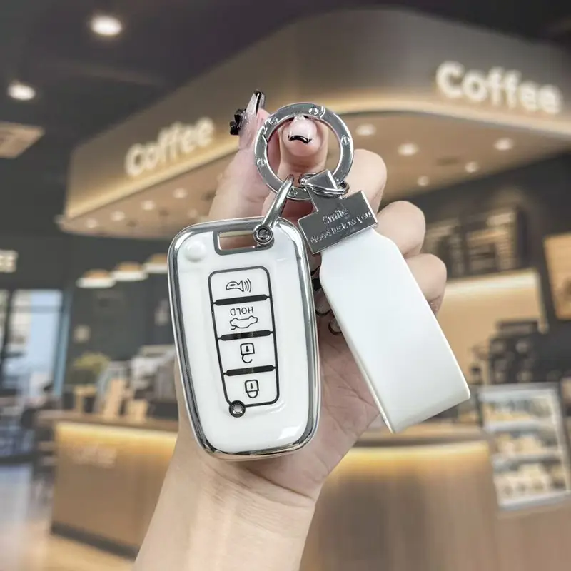 Suitable for Beijing Hyundai New Elantra Key Cover, Yuerina, Santa Fe, Elantra, Mistra, Ix35 Car Protective Shell Case — feature 27