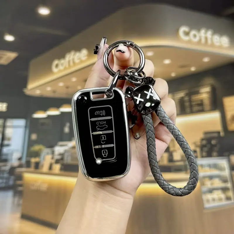 Suitable for Beijing Hyundai New Elantra Key Cover, Yuerina, Santa Fe, Elantra, Mistra, Ix35 Car Protective Shell Case — feature 31