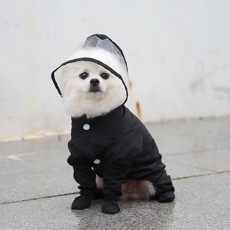 Dog Raincoat with Full Coverage for All Four Legs, Waterproof, for Small Dogs Like Bichon, Teddy, Pomeranian, and Schnauzer — feature 20
