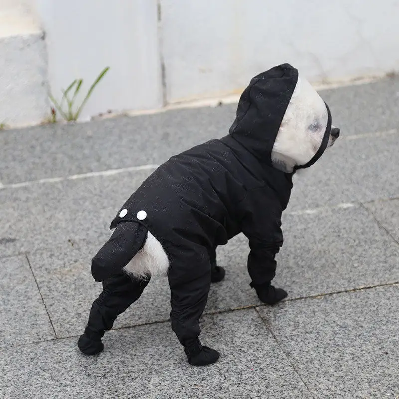 Dog Raincoat with Full Coverage for All Four Legs, Waterproof, for Small Dogs Like Bichon, Teddy, Pomeranian, and Schnauzer — feature 21