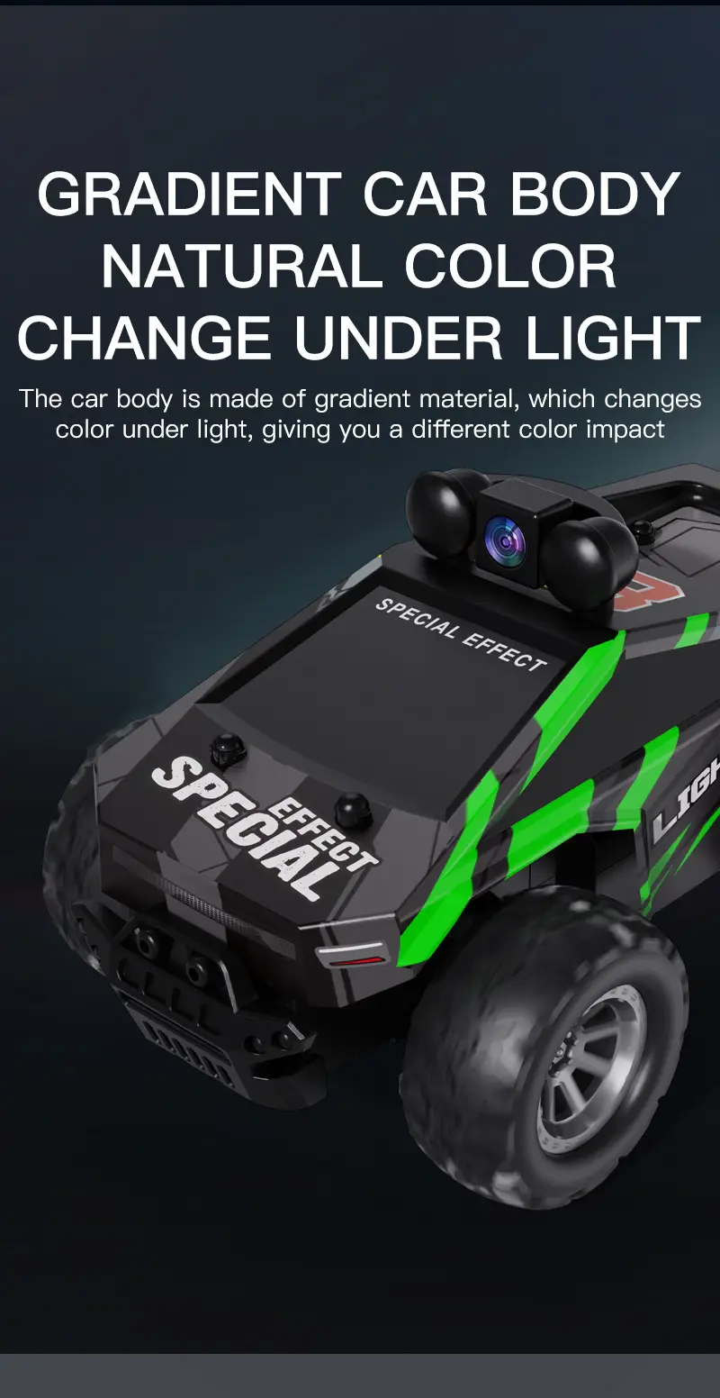 Cross-Border Hot-Selling 2.4g Remote Control Car with Aerial Photography, 1:28 Scale, App-Controlled High-Speed Drifting Off-Road Toy Climbing Car — feature 15
