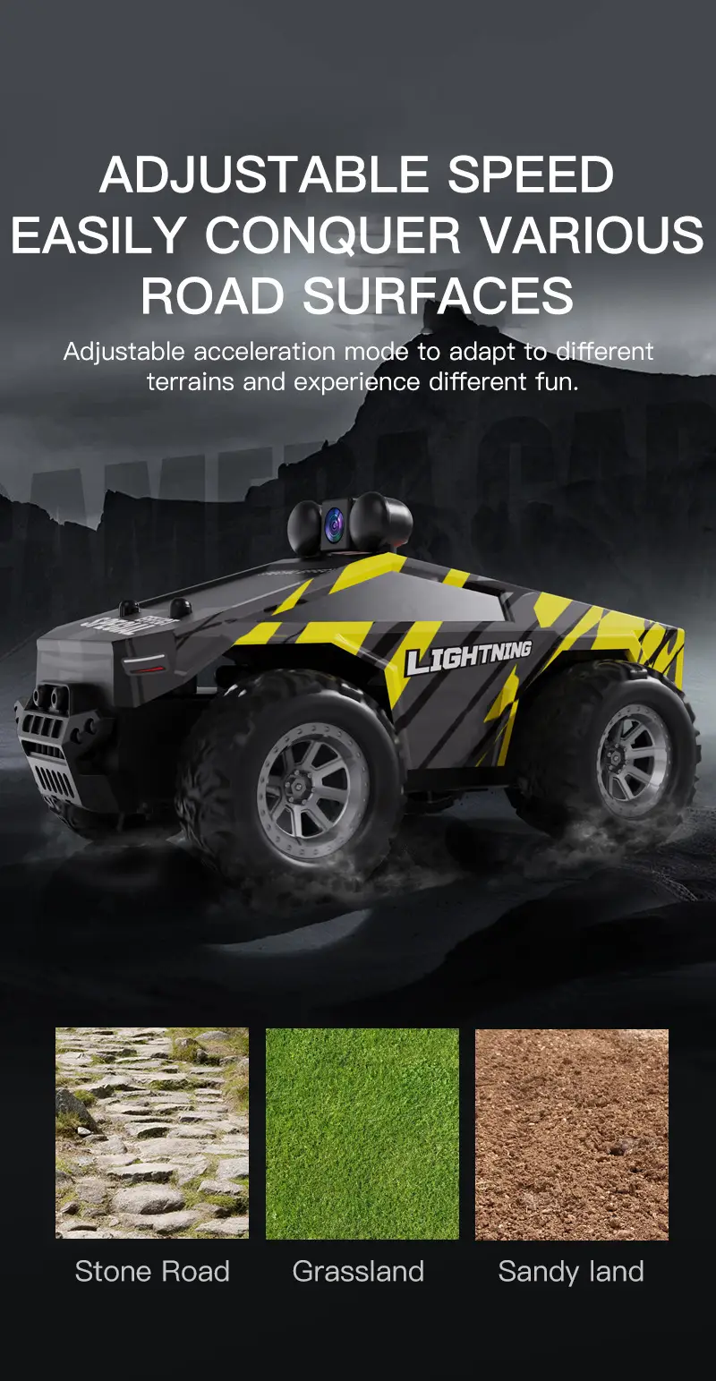 Cross-Border Hot-Selling 2.4g Remote Control Car with Aerial Photography, 1:28 Scale, App-Controlled High-Speed Drifting Off-Road Toy Climbing Car — feature 16