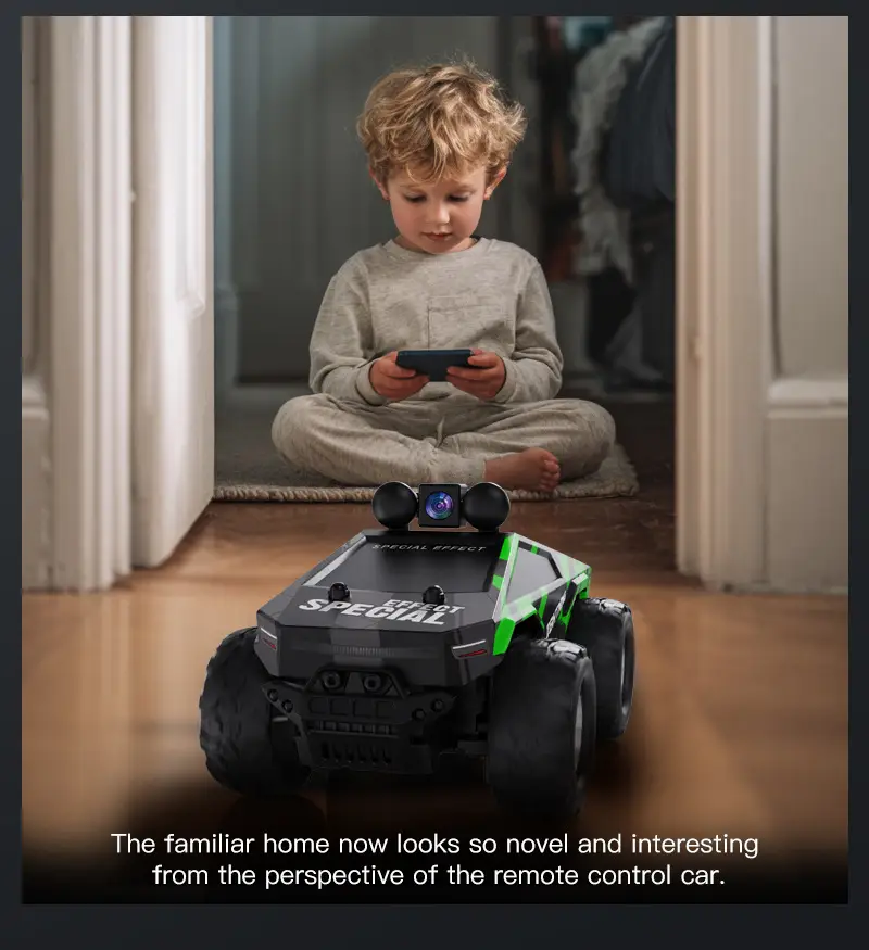 Cross-Border Hot-Selling 2.4g Remote Control Car with Aerial Photography, 1:28 Scale, App-Controlled High-Speed Drifting Off-Road Toy Climbing Car — feature 5