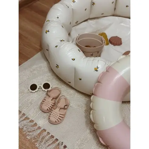 Ins-Style Petal-Shaped Pvc Thickened Inflatable Swimming Pool for Children, Foldable Round Bath Tub for Home Use — feature 4