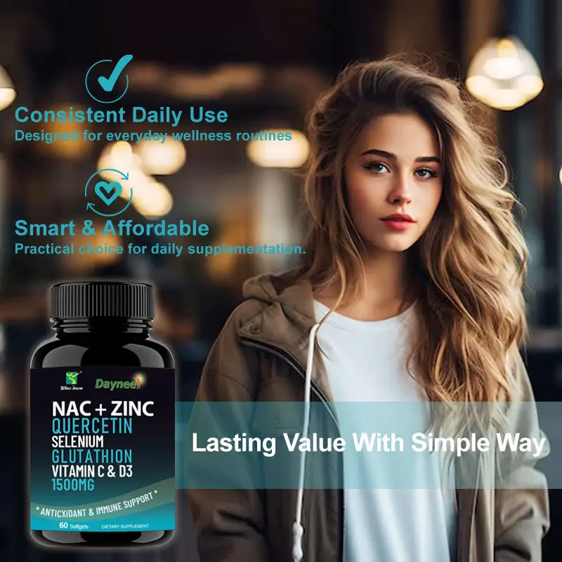 Nac Zin Magnesium Selenium Soft Capsules Zinc Magnesium Selenium Supplement - Image 3
