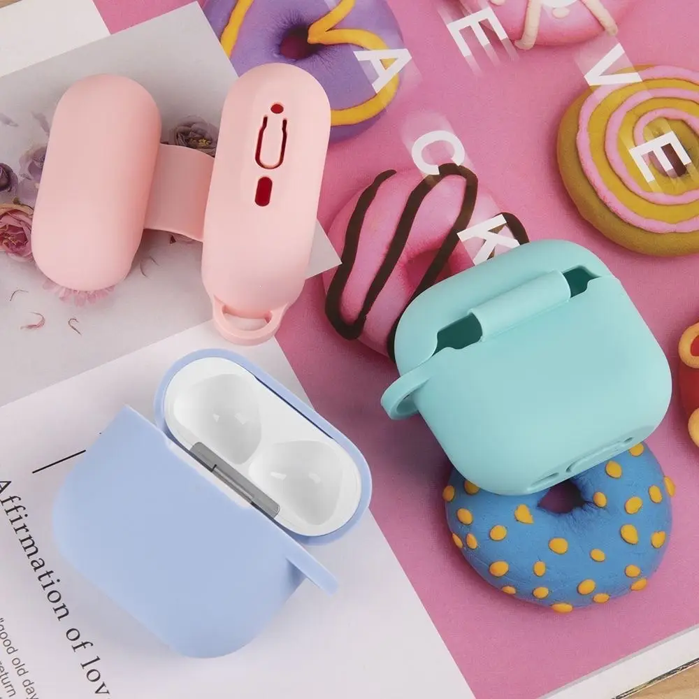 Suitable for AirPods 4Th Generation Silicone Protective Case Apple 4Th Generation Simple Solid Color Anti-Scratch Bluetooth Earphone Soft Case — feature 10
