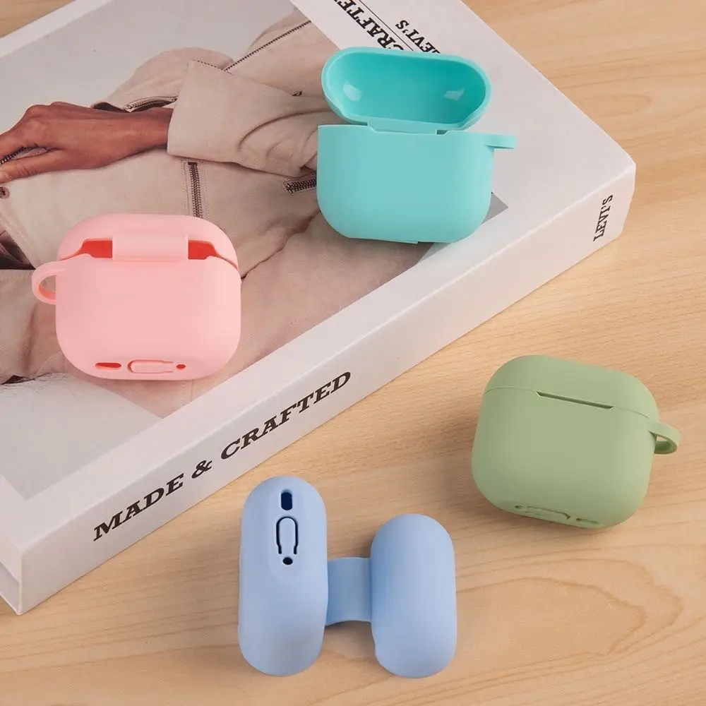 Suitable for AirPods 4Th Generation Silicone Protective Case Apple 4Th Generation Simple Solid Color Anti-Scratch Bluetooth Earphone Soft Case — feature 9