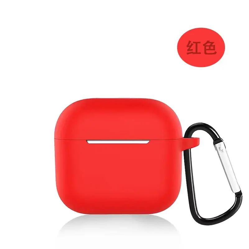 Suitable for AirPods 4Th Generation Silicone Protective Case Apple 4Th Generation Simple Solid Color Anti-Scratch Bluetooth Earphone Soft Case