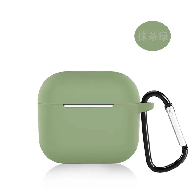 Suitable for AirPods 4Th Generation Silicone Protective Case Apple 4Th Generation Simple Solid Color Anti-Scratch Bluetooth Earphone Soft Case