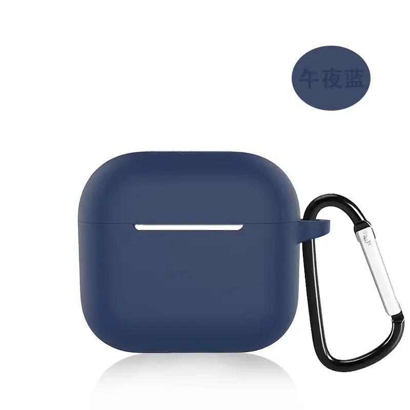 Suitable for AirPods 4Th Generation Silicone Protective Case Apple 4Th Generation Simple Solid Color Anti-Scratch Bluetooth Earphone Soft Case