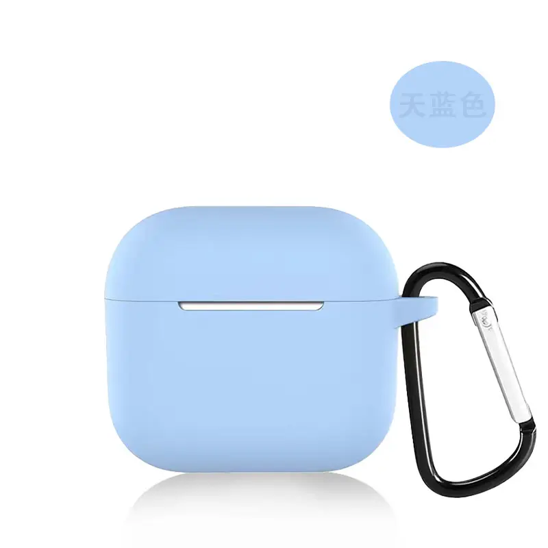 Suitable for AirPods 4Th Generation Silicone Protective Case Apple 4Th Generation Simple Solid Color Anti-Scratch Bluetooth Earphone Soft Case