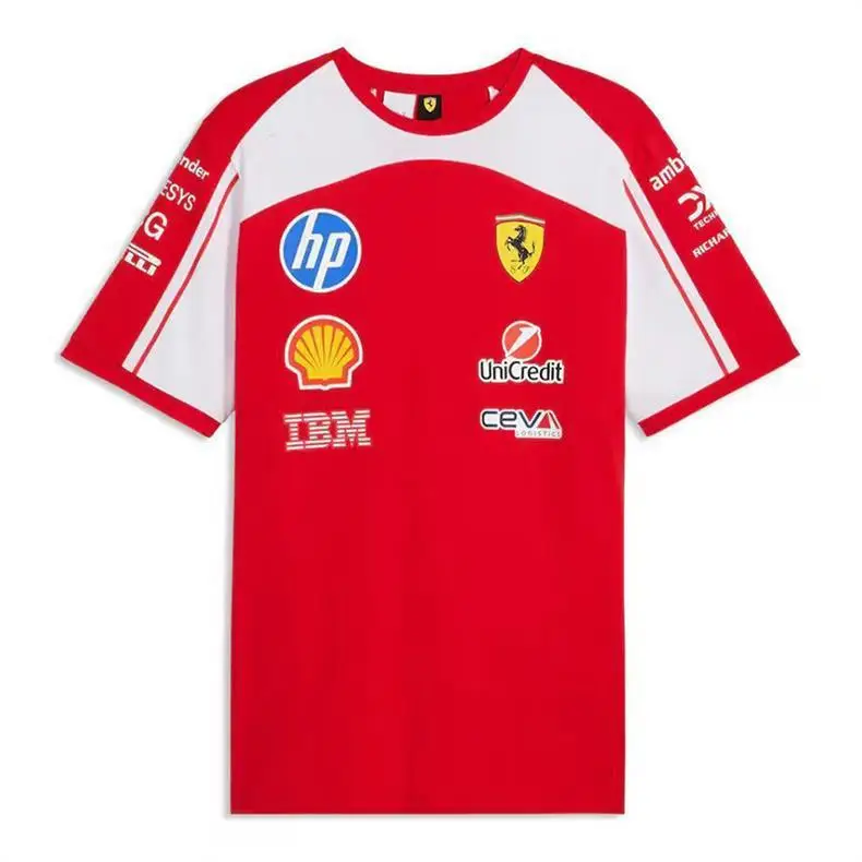 New F1 Racing Suit Ferrari Mercedes-Benz Mclaren Short-Sleeved T-Shirt Polo Team — feature 2