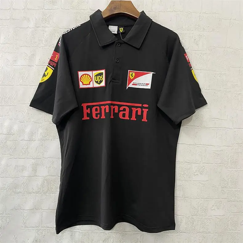 New F1 Racing Suit Ferrari Mercedes-Benz Mclaren Short-Sleeved T-Shirt Polo Team — feature 4
