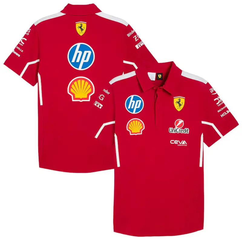 New F1 Racing Suit Ferrari Mercedes-Benz Mclaren Short-Sleeved T-Shirt Polo Team
